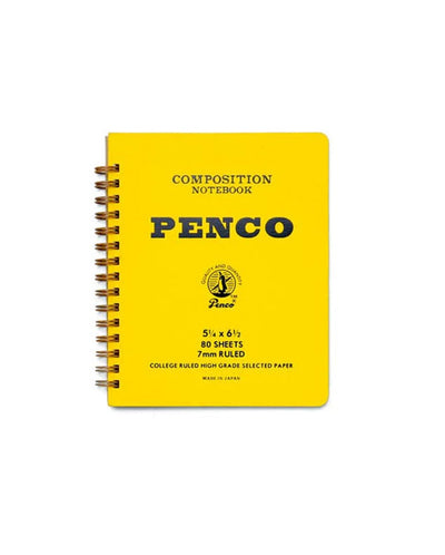 Hightide Penco Coil Notebook - Yellow