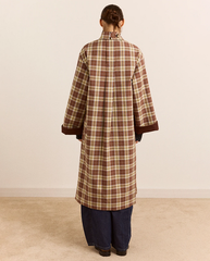 Reversible Longline Jerry Trench - Chocolate