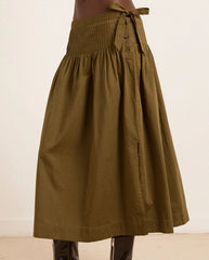 Josie Midi Skirt - Olive