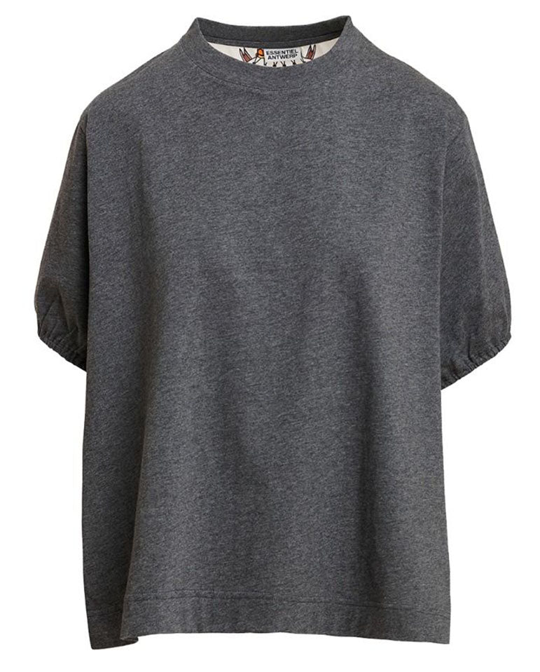 Kos T-Shirt with Silk Scarf Back - Black Multi