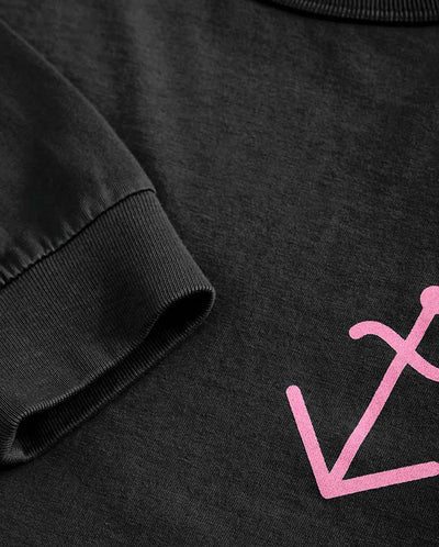 FEIJÓ LONG SLEEVE T-SHIRT - BLACK SAND/BUBBLE LOGO