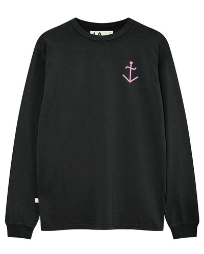 FEIJÓ LONG SLEEVE T-SHIRT - BLACK SAND/BUBBLE LOGO