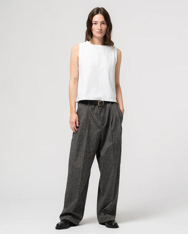 Ambassador Cotton Pants - Asphalt