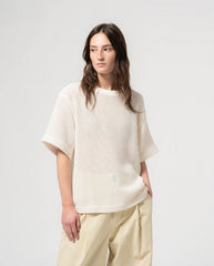 Boxy Power Tee - Ecru