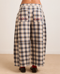 Mara Trouser - Blur Brushed Check