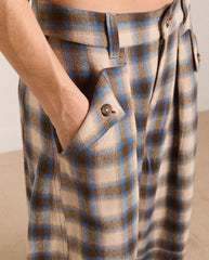 Mara Trouser - Blur Brushed Check
