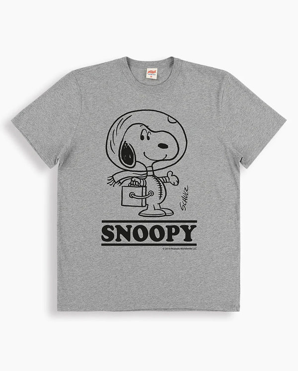 Astro Snoopy Tee Grey Marl