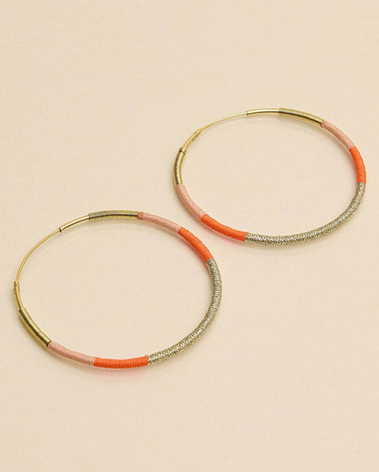 Camiri Large Hoops - Orange