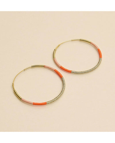 Camiri Large Hoops - Orange