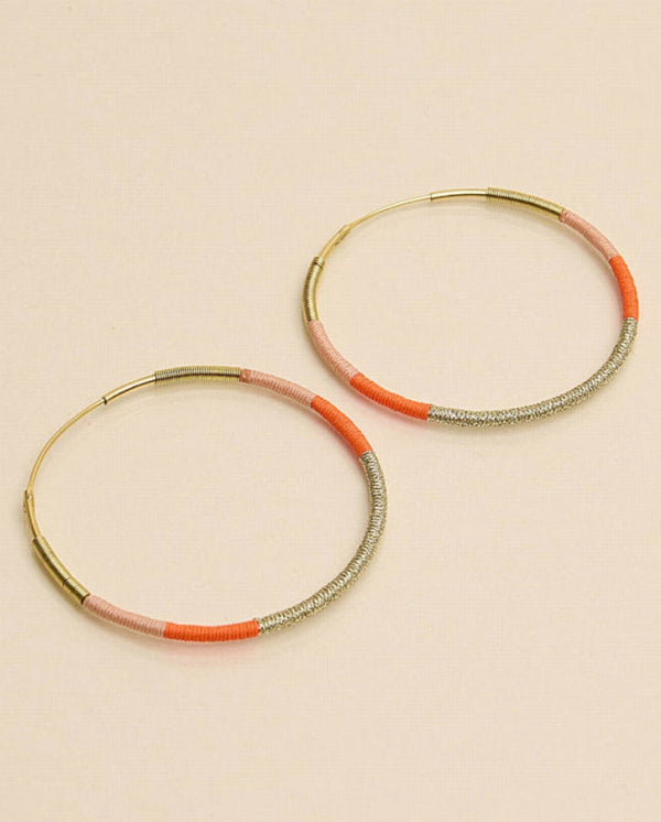 Camiri Large Hoops - Orange