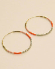 Camiri Large Hoops - Orange