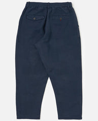 Pleated Track Pant - Dark Navy Patchwork