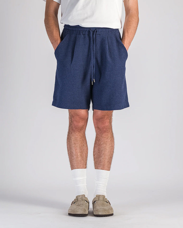 Waffle bermudas - blue