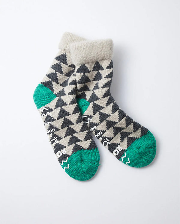 Comfy Room Socks Charcoal / Green