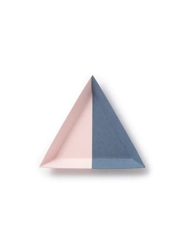 Paper Tray Triangle - Small Pink Blue