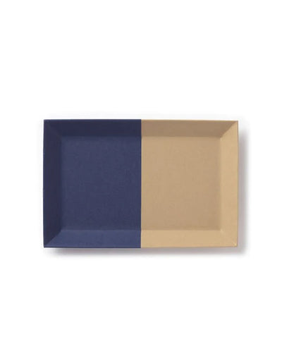 Paper Tray - Large Camel / Indigo