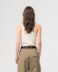 Body Top Rib Vest - Ecru