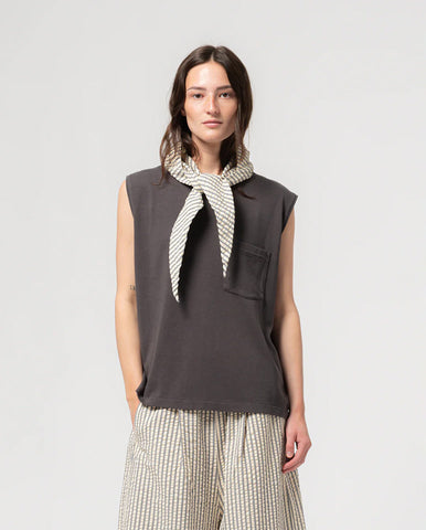 Orregia Blouse - Blue Patchwork