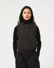 Welsh Vest - Asphalt Neppy Wool