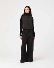 Welsh Vest - Asphalt Neppy Wool