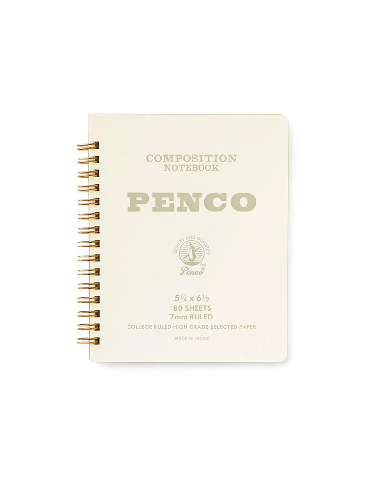Hightide Penco Coil Notebook - White