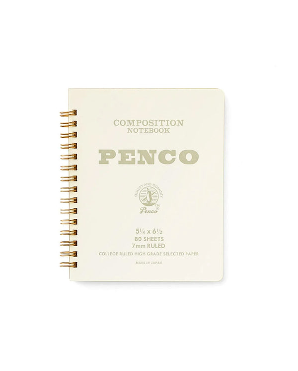 Hightide Penco Coil Notebook - White