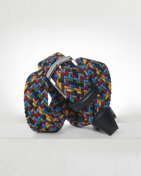 Woven belt - Multi Colour - Dark