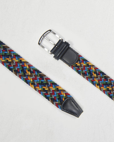 Woven belt - Multi Colour - Dark