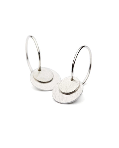 Small Affection Hoops - Silver