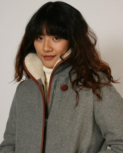 Paolo Coat Cloud Grey