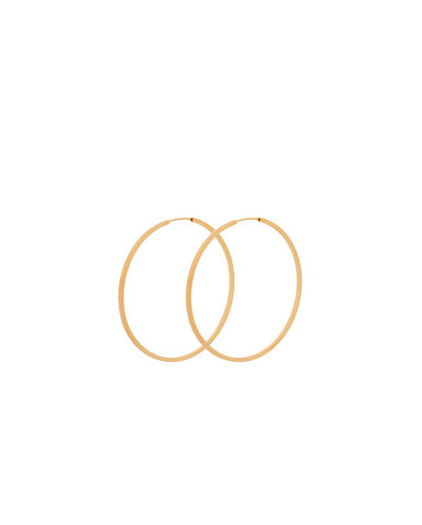 Bo Stone drop Rubis hoops GOLD