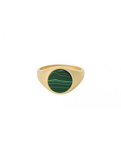 Rainbow Blue-Green Ring GOLD